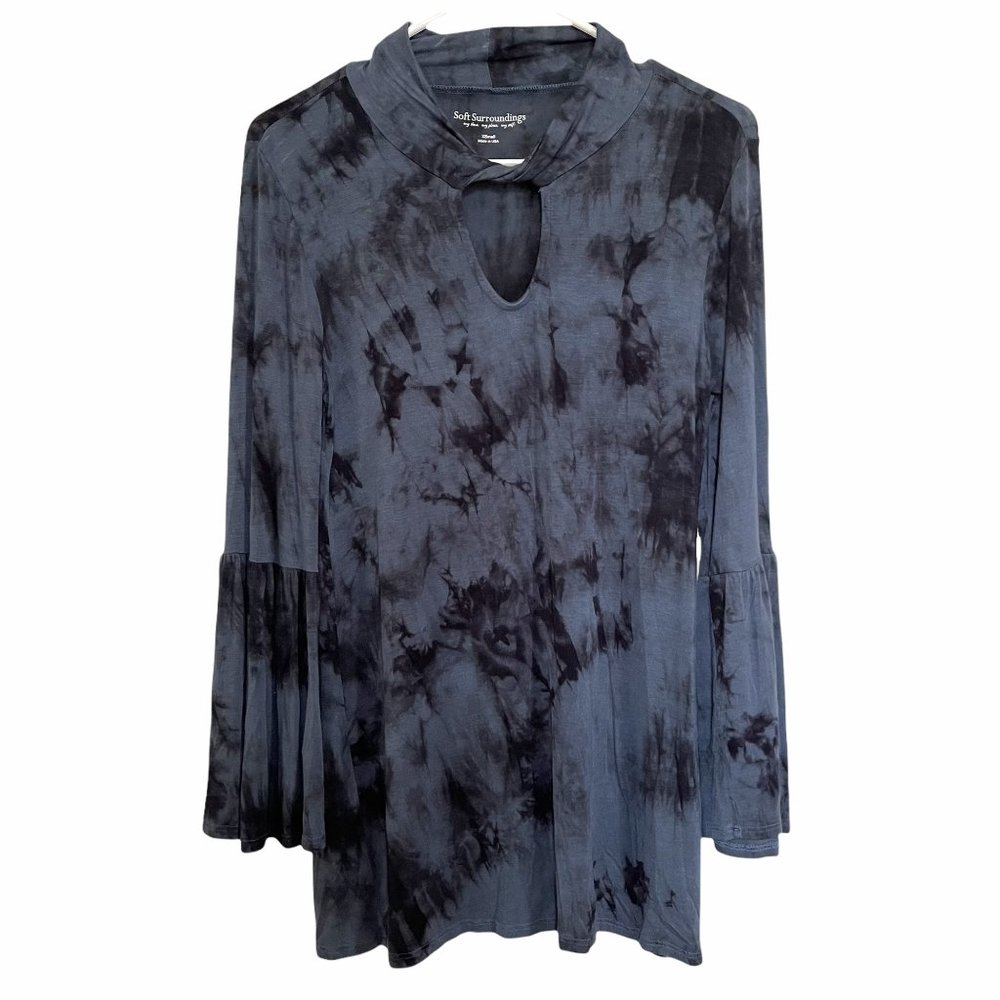 Soft Surroundings Nerissa Tie Dye High Neck Tunic